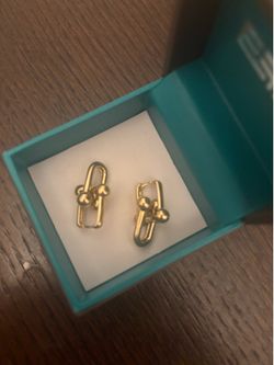 Tiffany gold earrings 14k