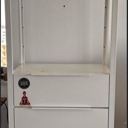 Metal Storage Shelf with Drawers