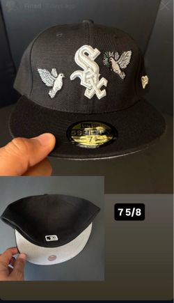 New Era White Sox Fitted Hat Size 75/8