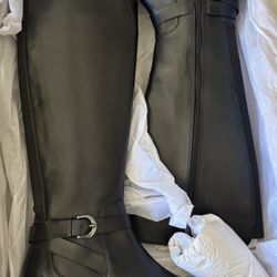 Clark’s Black Leather Riding Boots 8w