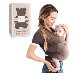 Baby Wrap Carrier - Premium Cotton Baby Carrier Wrap For Newborn To Toddler- Infant Carrier