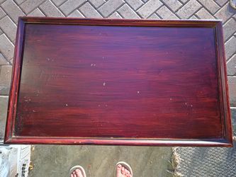 Wood side table