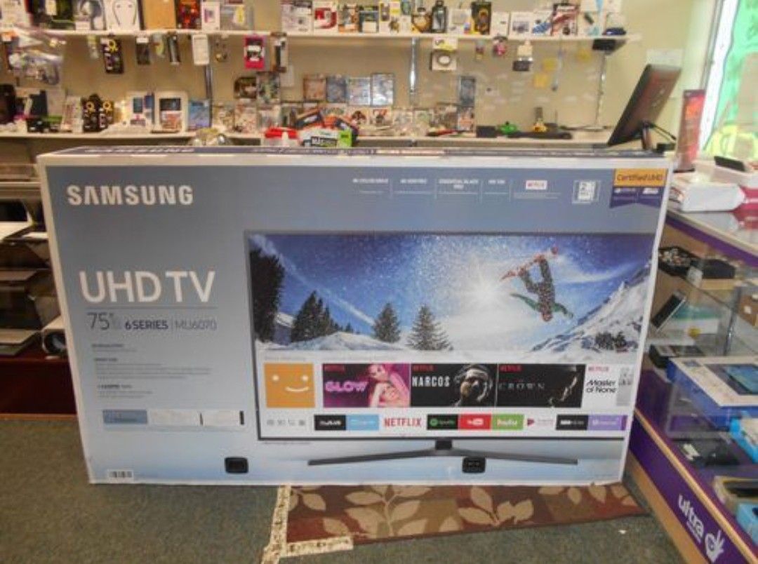 Samsung UN75MU6070 75” 4K UHD HDR LED Smart TV 2160p (FREE DELIVERY)