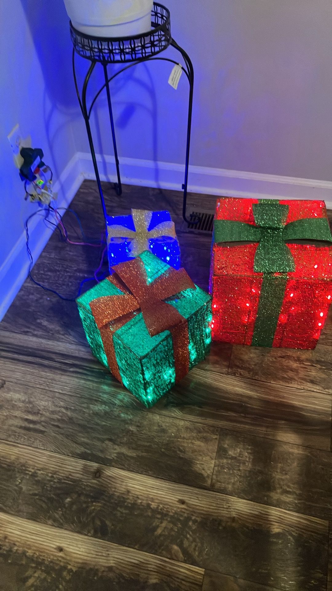 Light Up Christmas Gift Boxes Decoration