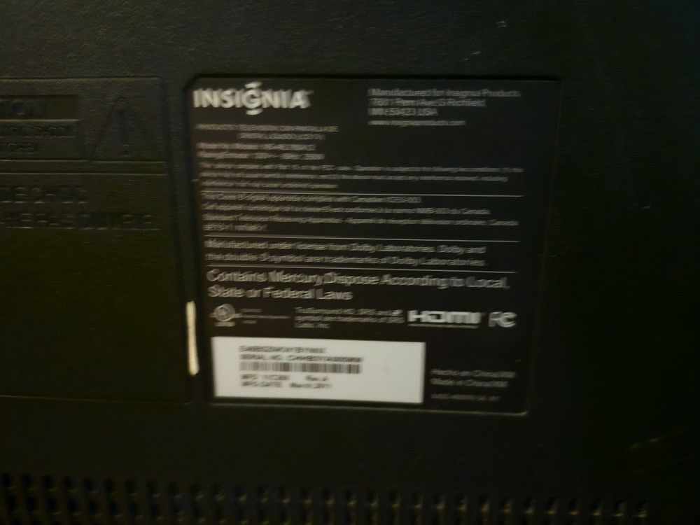 Insignia Flat Screen TV