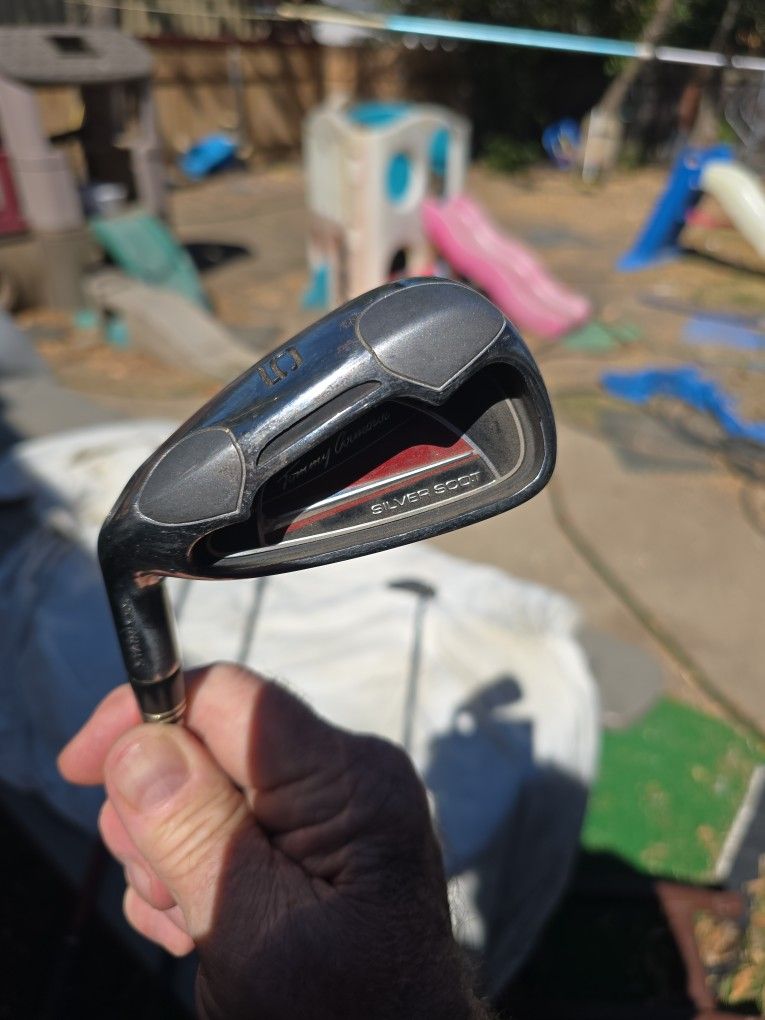 LH Tommy Amour silver scot #5 golf club left handedon