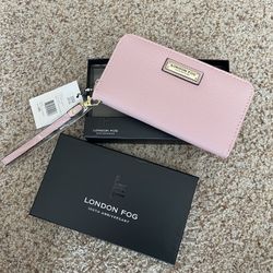 London Fog Collection  Zip-Around Wristlet Wallet