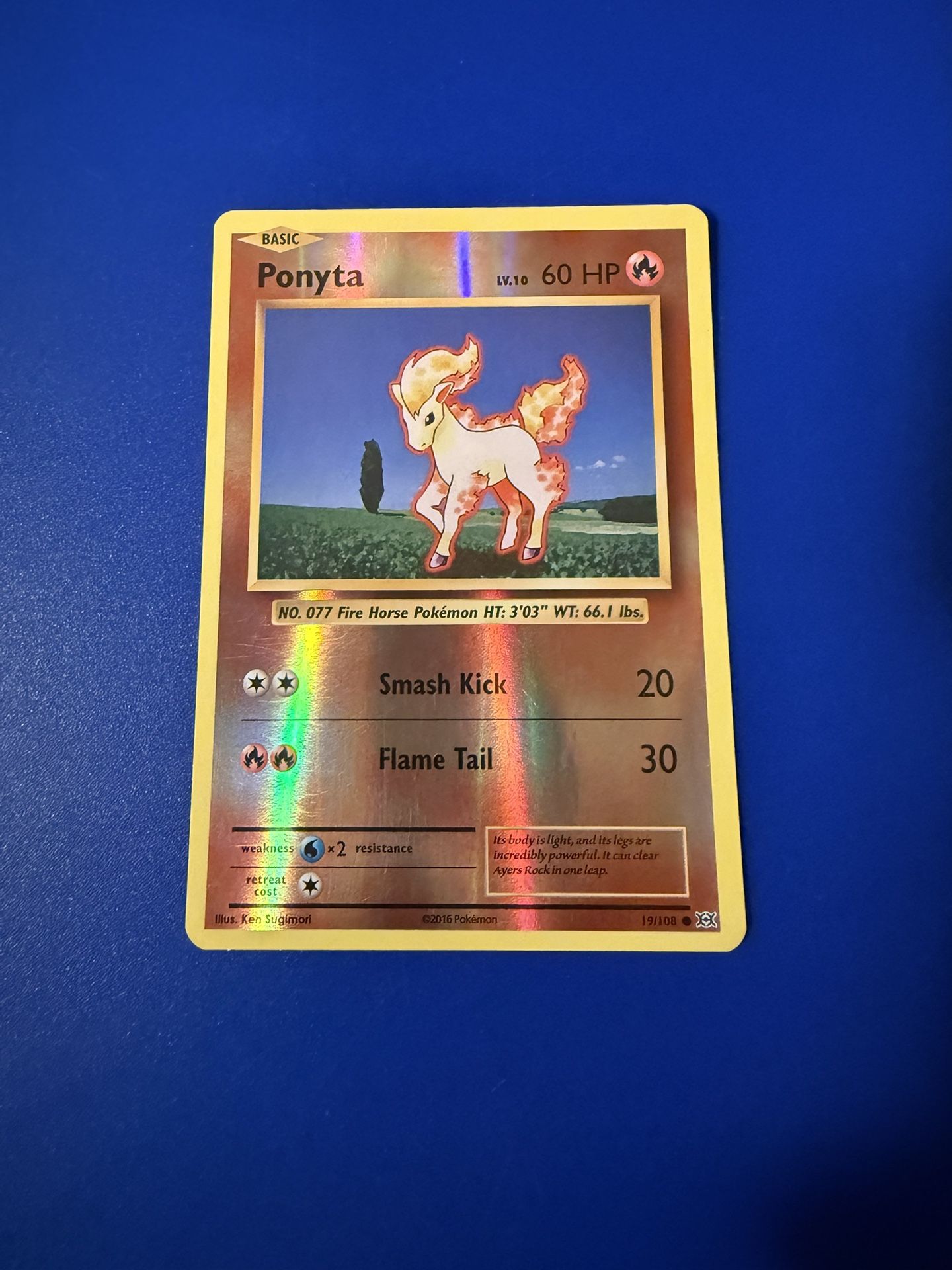 Ponyta [Reverse Holo] #19 Pokemon Evolutions 