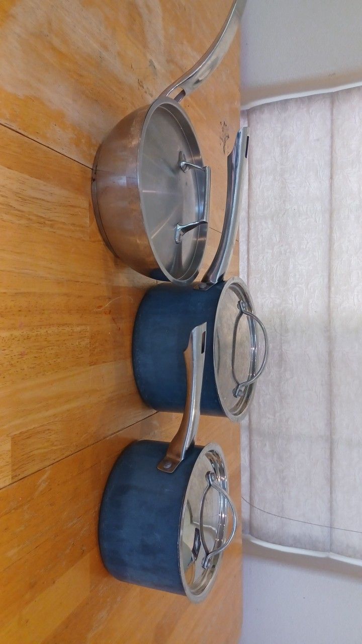 Faberware & Demarle Pots w/Lids