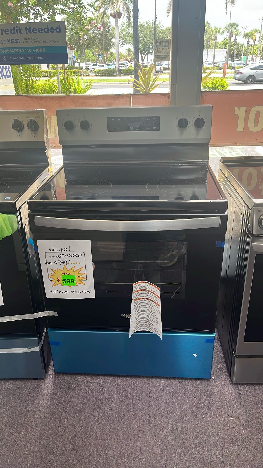 Stove Stainless Steel New And Scratch And Dents