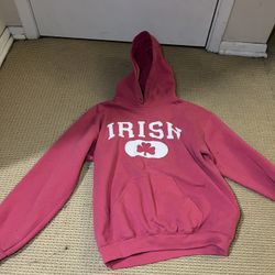 Irish Hot Pink Hoodie Small
