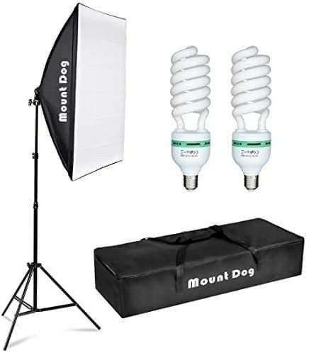 MountDog 1350 softbox lighting kit CF d