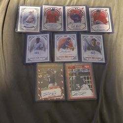 Autographed Baseball Cards