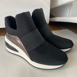 DKNY Women’s Borg Wedge Sneakers 