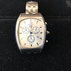 Men’s  Marc Ecko Chronograph Watch - Heavy Bold Stainless Steel Case and Band- Beautiful Silver tone Dial - Cool Man’s or Unisex Design