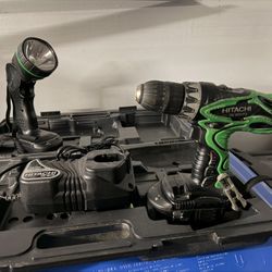 Hitachi 18v Drill and Light Set 