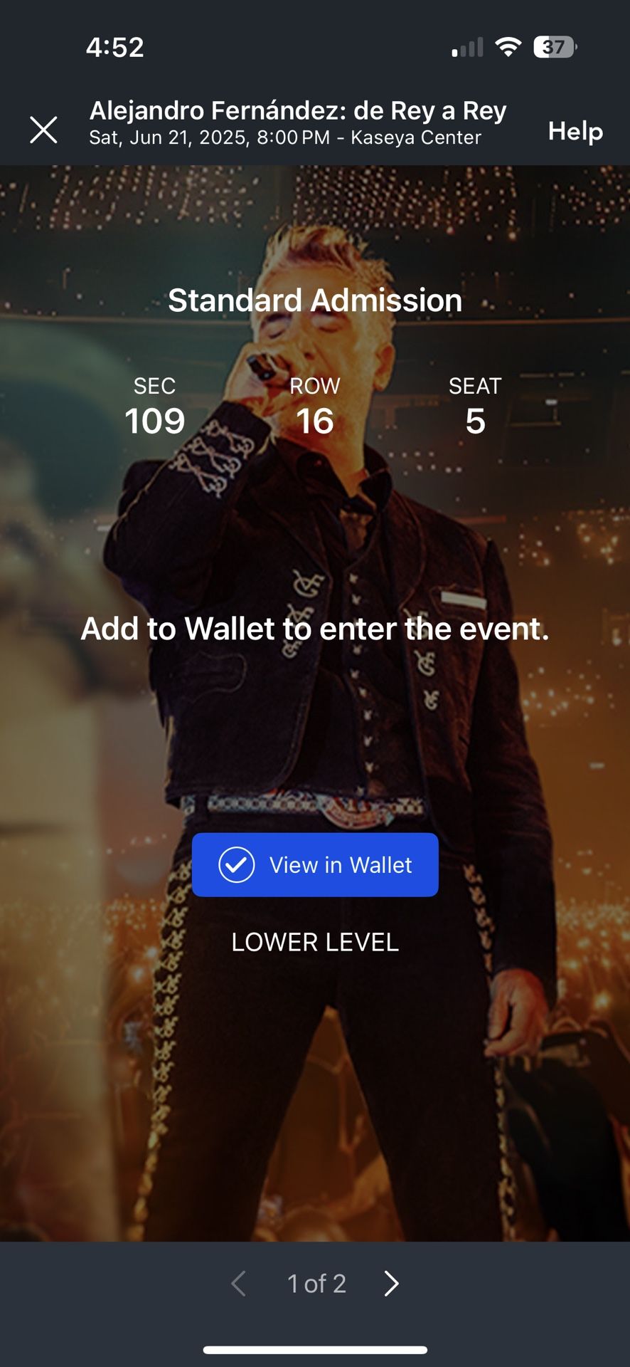 Alejandro Fernández Concert Tickets