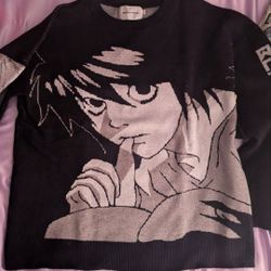 Death Note Misa/ L Anime Knit Sweater - Unisex Oversized Streetwear