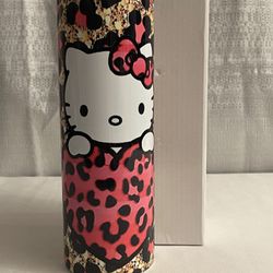 Hello Kitty Cheetah Print Water Bottle
