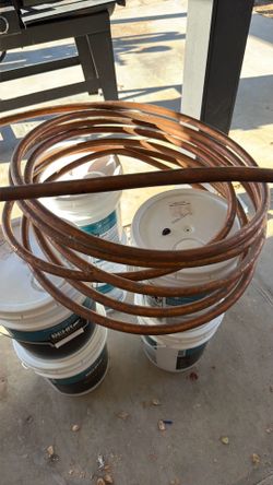 30 foot 3/4” copper piping