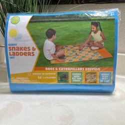 Giant Snakes & Ladders Game Bees & Caterpillars Edition