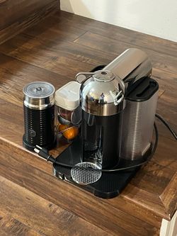 Nespresso Vertuo Coffee and Espresso Maker by Breville, Chrome with Aeroccino Milk Frother