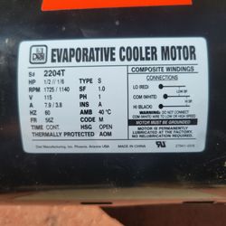 Evap fan motor