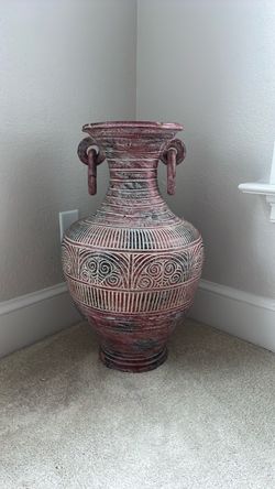 Large Decorative Ceramic Amphora Vase