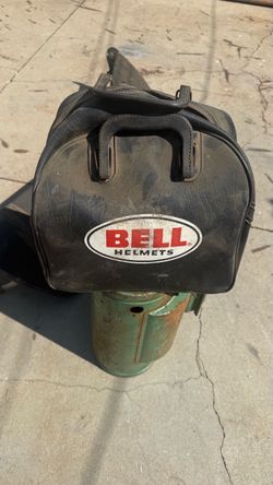 Vintage bell helmet bag