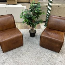 Restoration Hardware Leather Chairs