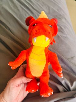 Inferno Dragon Plush Toy 8 Inch Red Yellow plush