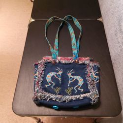 Handmade Kokopelli Cloth Woman's Purse