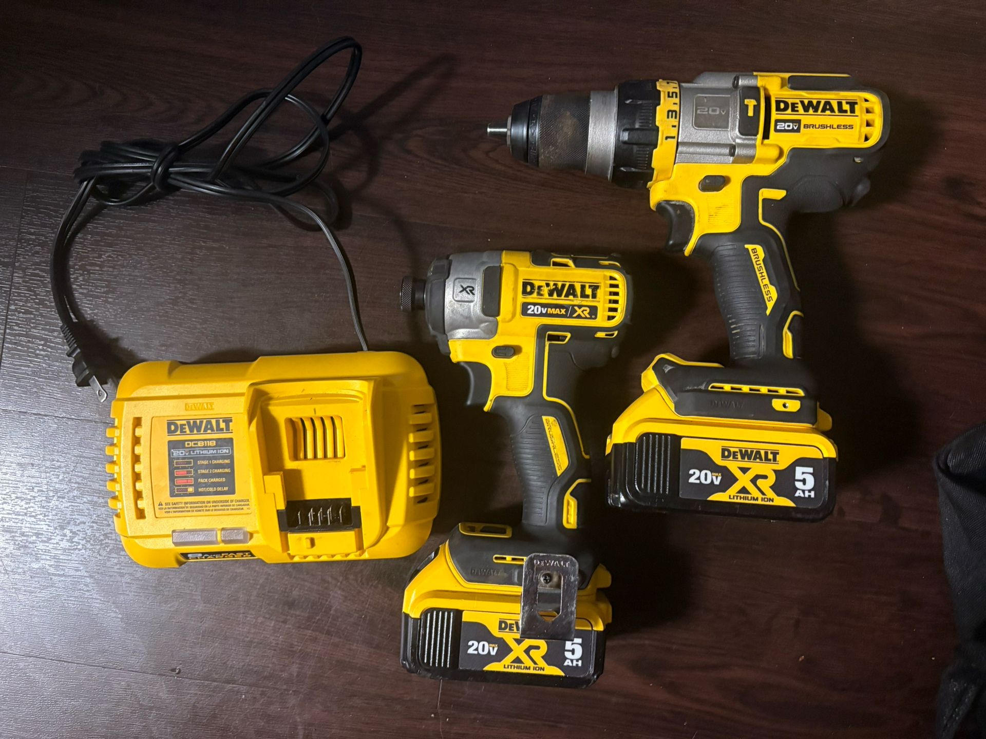 Dewalt 20v Xr Brushless Combo Kit Great Condition