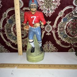 Vintage  Decanter Football  Motif