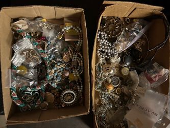 Large Mixed crafting Costume Jewelry Lot