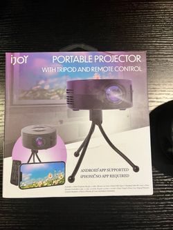 iJoy Portable Projector with Tripod and Remote