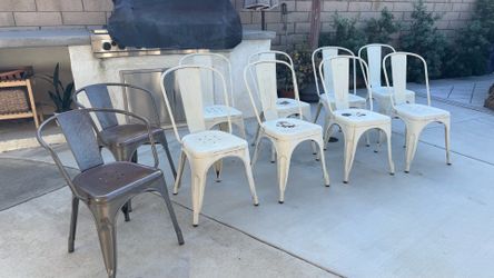 Outdoor Metal chairs- Set of 10