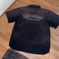 Harley Davidson button up classic XL shirt