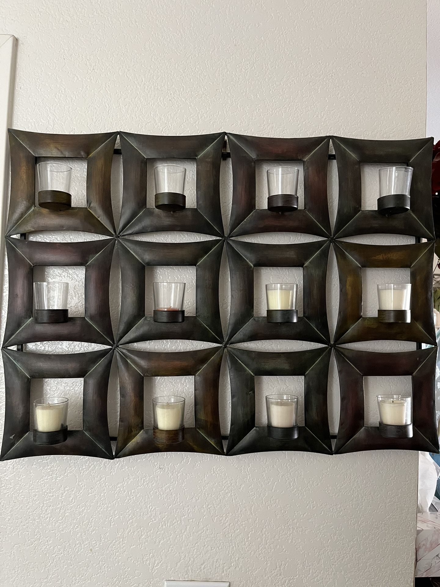 Metal candle decoration