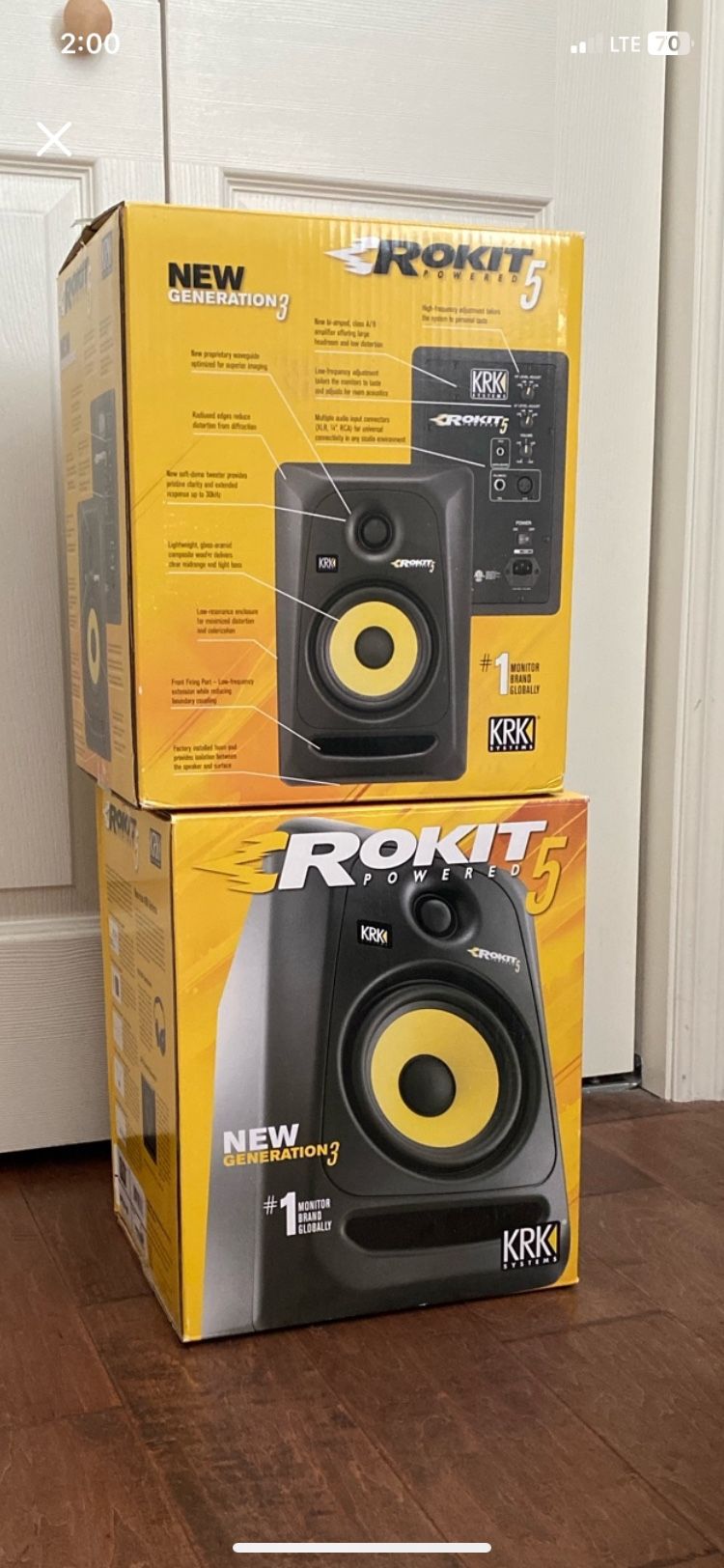KRK Rokus 5 Monitors (Speaker Pair) Impeccable 