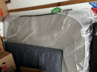 Queen Size Mattress in plastic mattress topper