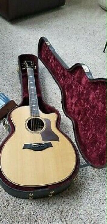 Taylor 814ce Grand Auditorium Acoustic Electric Guitar - Natural Sitka