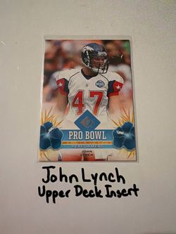 John Lynch Tampa Bay Buccaneers Hall of Fame Safety Upper Deck Card.
