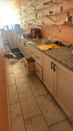 Cabinets and granite
