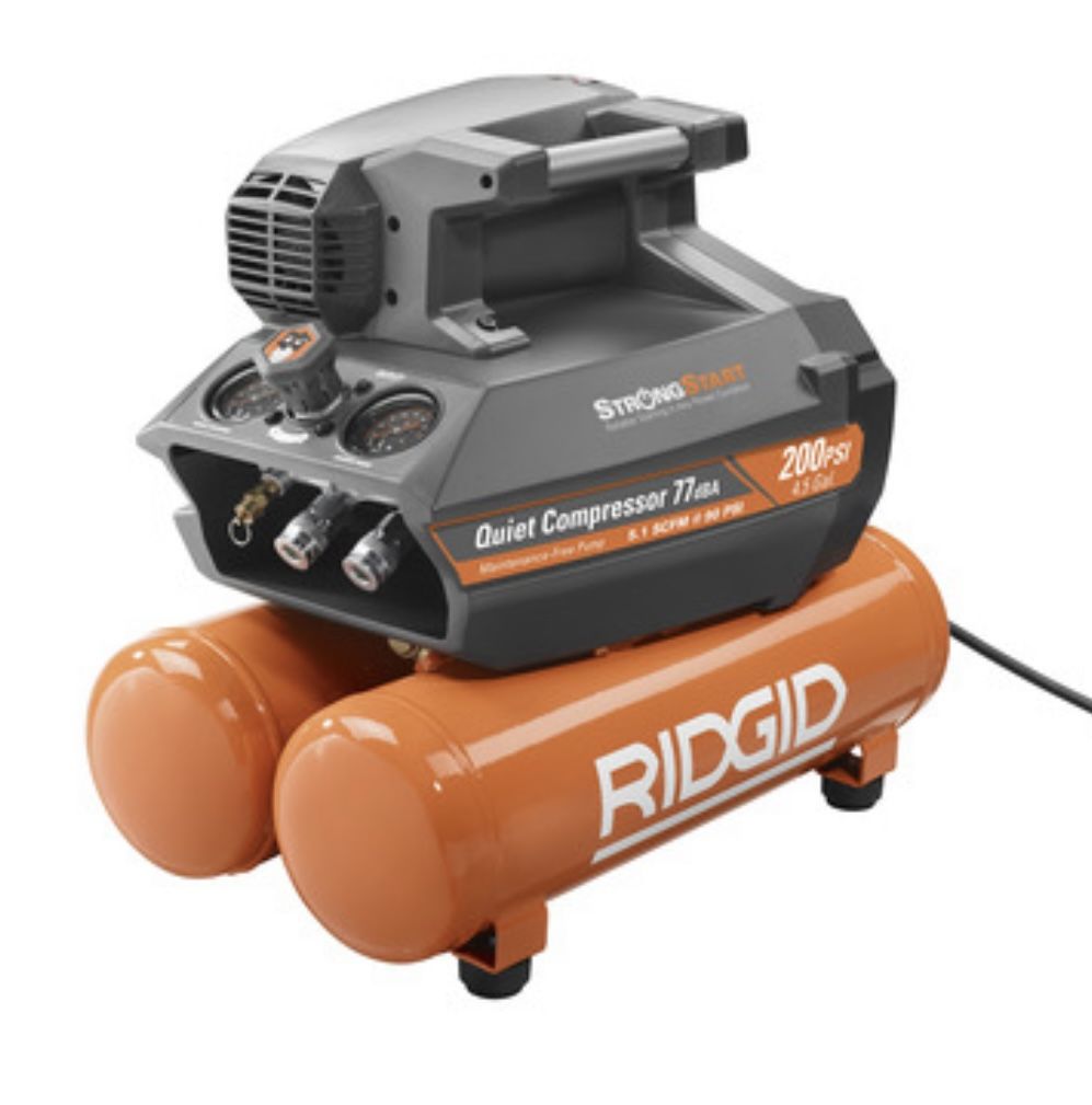 Ridgid 200 psi 4.5 Gal. Electric Quiet Compressor