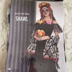 Day Of The Dead Shawl 