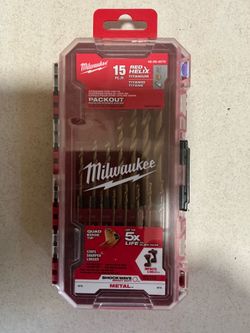 Milwaukee. SHOCKWAVE Impact Duty Titanium Drill Bit Set (15-Piece).