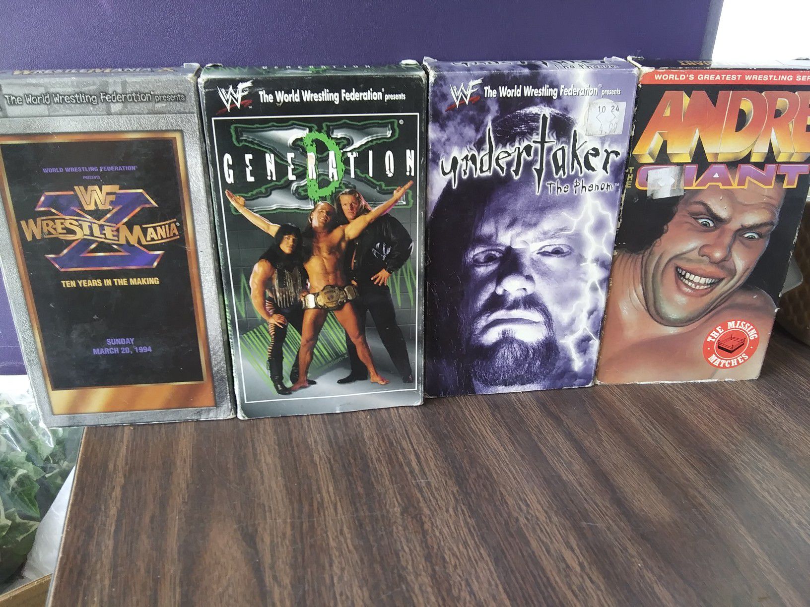 wwf vhs tapes