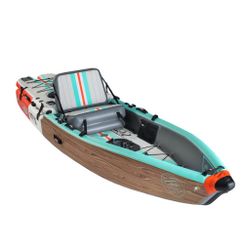 BOTE Lono Areo 12’ 6” Bug Slinger Silver King Inflatable Kayak With Accessories