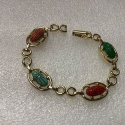 Vintage Scarab Bracelet